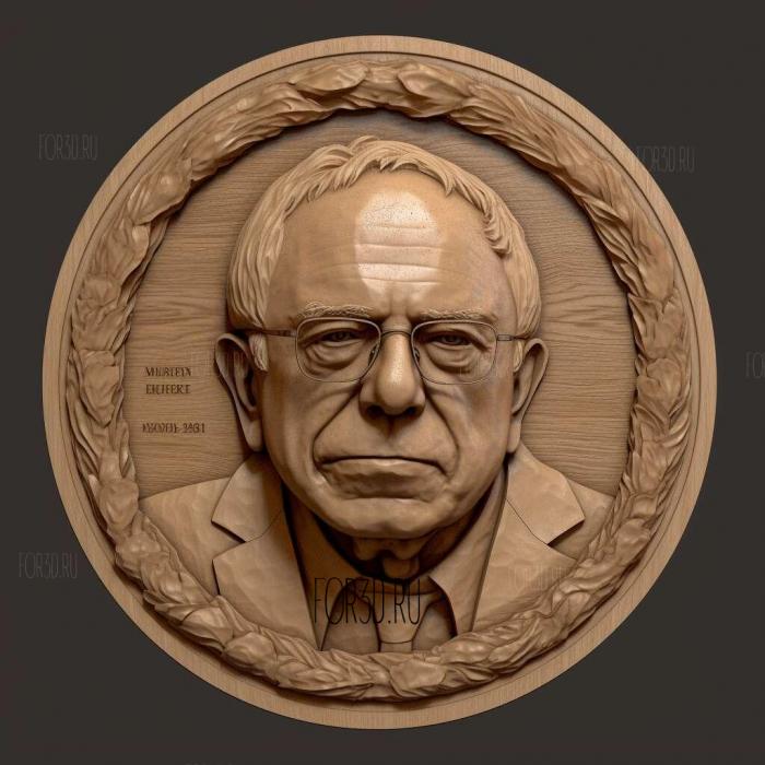 Bernie Sanders 2 stl model for CNC